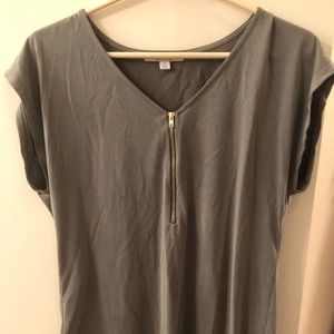 Formal Quarter Zip-Up Top